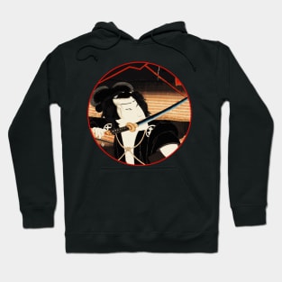 Kabuki Samurai Warrior With Sword Between Teeth #6 Hoodie